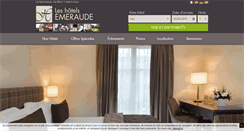 Desktop Screenshot of hotels-emeraude.com
